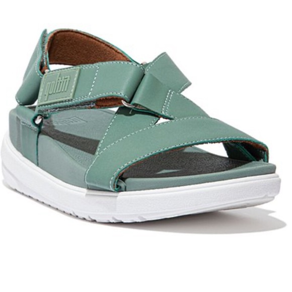 Fitflop Shoes - Fitflop Loosh Leather Cross-Strap Sandals Size